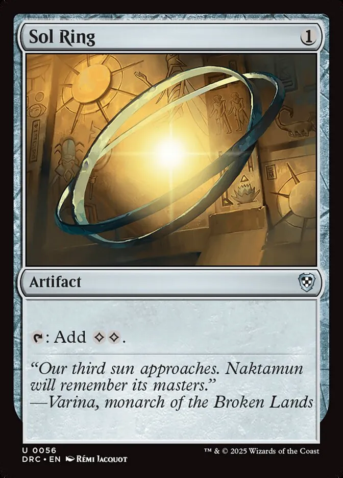 2025 Aetherdrift Commander Sol Ring uncommon #56 uncommon card image