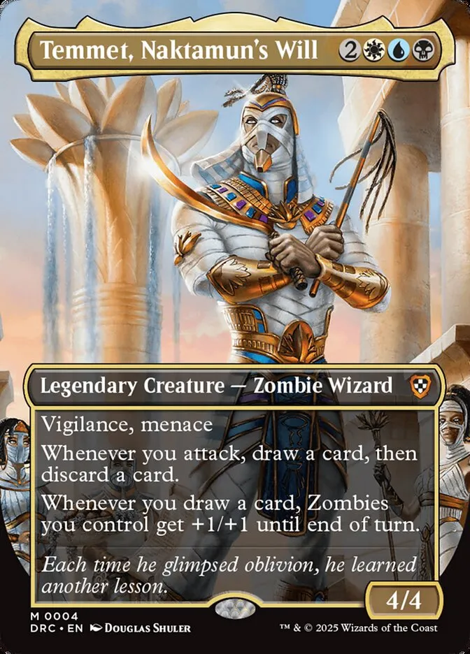 2025 Aetherdrift Commander Temmet, Naktamun's Will mythic #4 mythic card image