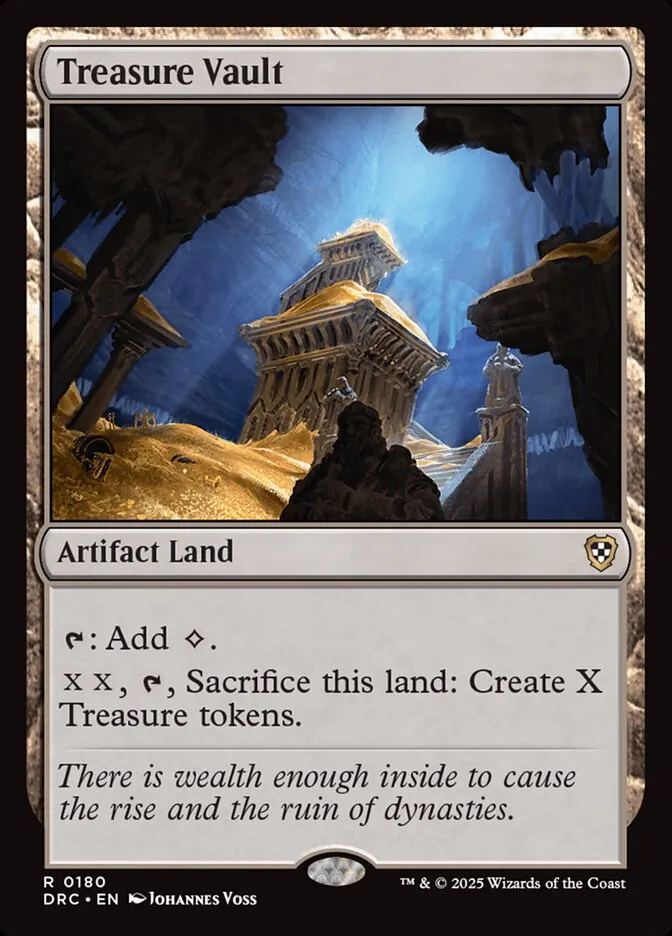 2025 Aetherdrift Commander Treasure Vault rare #180 rare card image