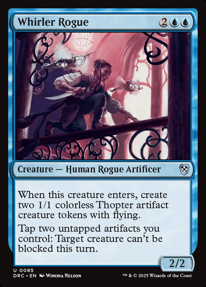 2025 Aetherdrift Commander Whirler Rogue uncommon #85 uncommon card image