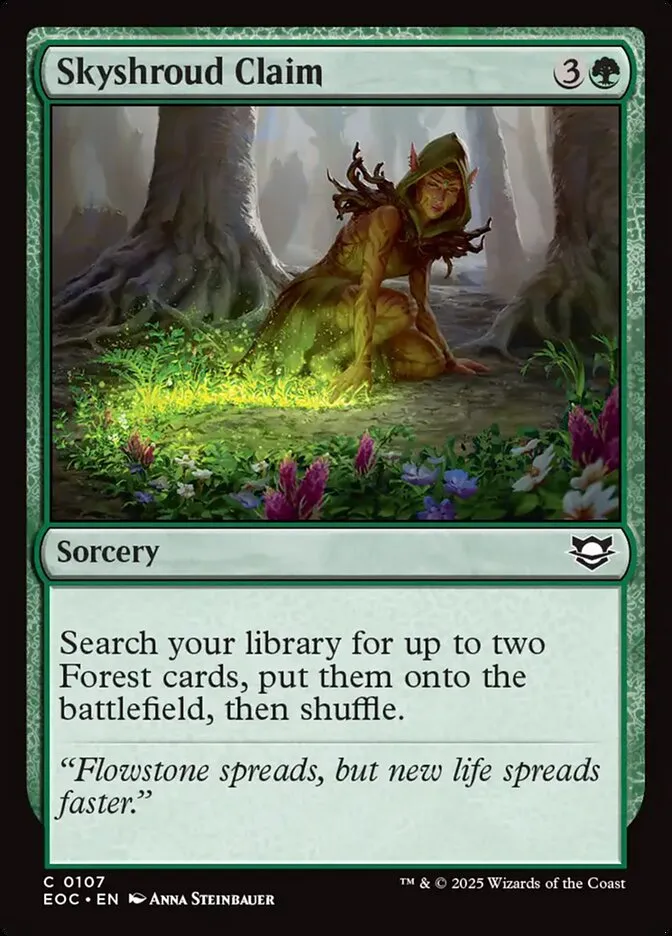2025 Edge of Eternities Commander Skyshroud Claim #107 common card image