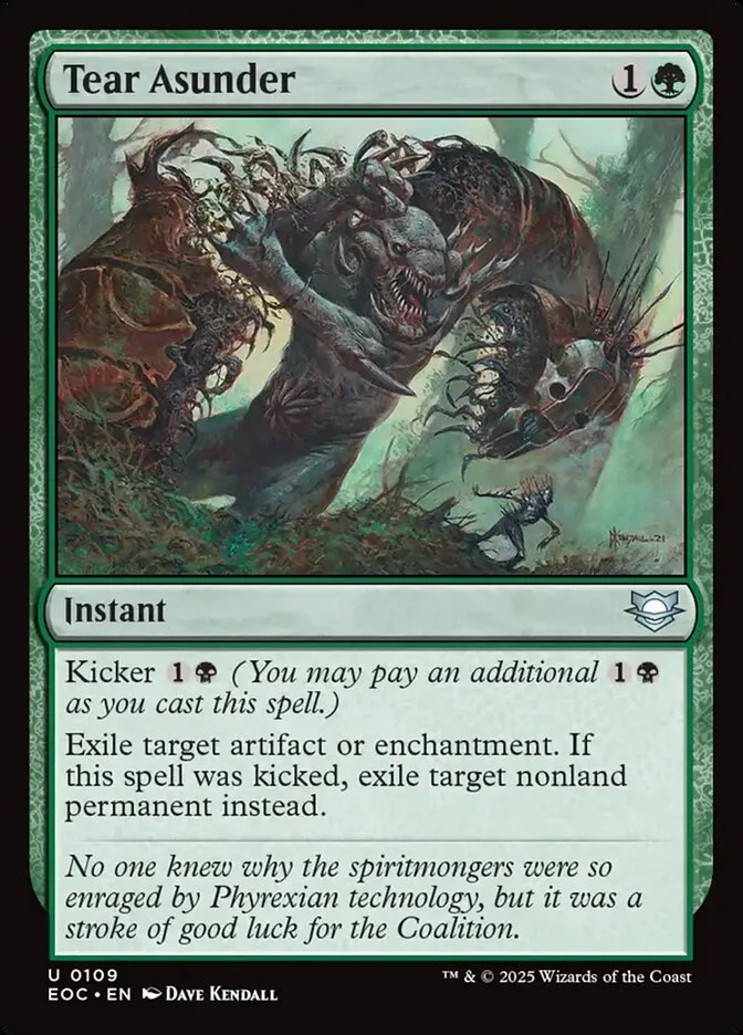 2025 Edge of Eternities Commander Tear Asunder uncommon #109 uncommon card image
