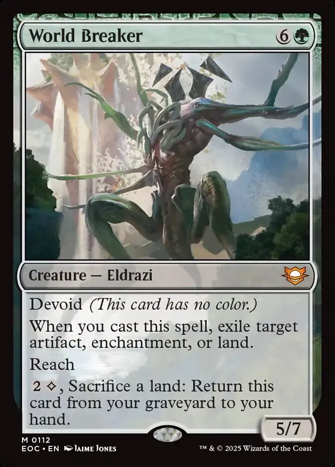 2025 Edge of Eternities Commander World Breaker mythic #112 mythic card image