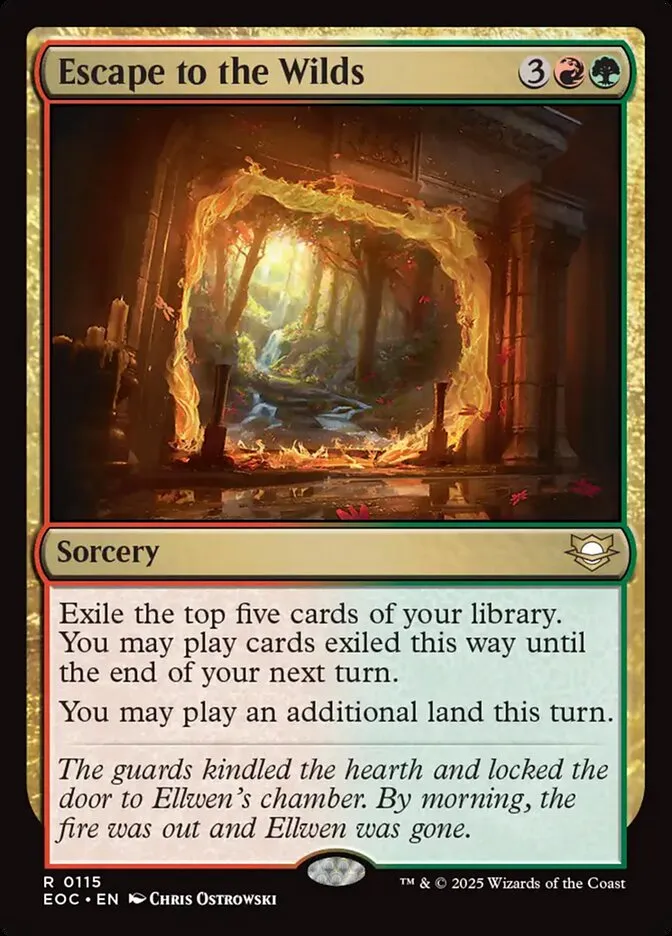 2025 Edge of Eternities Commander Escape to the Wilds #115 rare card image
