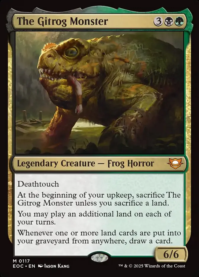 2025 Edge of Eternities Commander The Gitrog Monster mythic #117 mythic card image