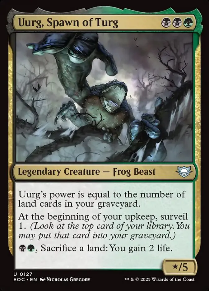 2025 Edge of Eternities Commander Uurg, Spawn of Turg uncommon #127 uncommon card image
