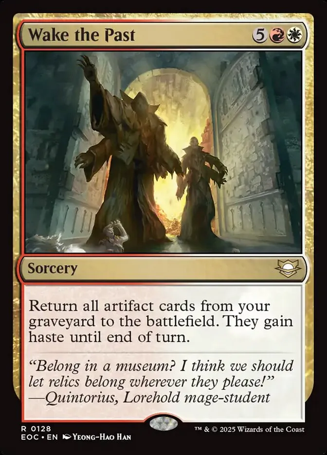 2025 Edge of Eternities Commander Wake the Past #128 rare card image