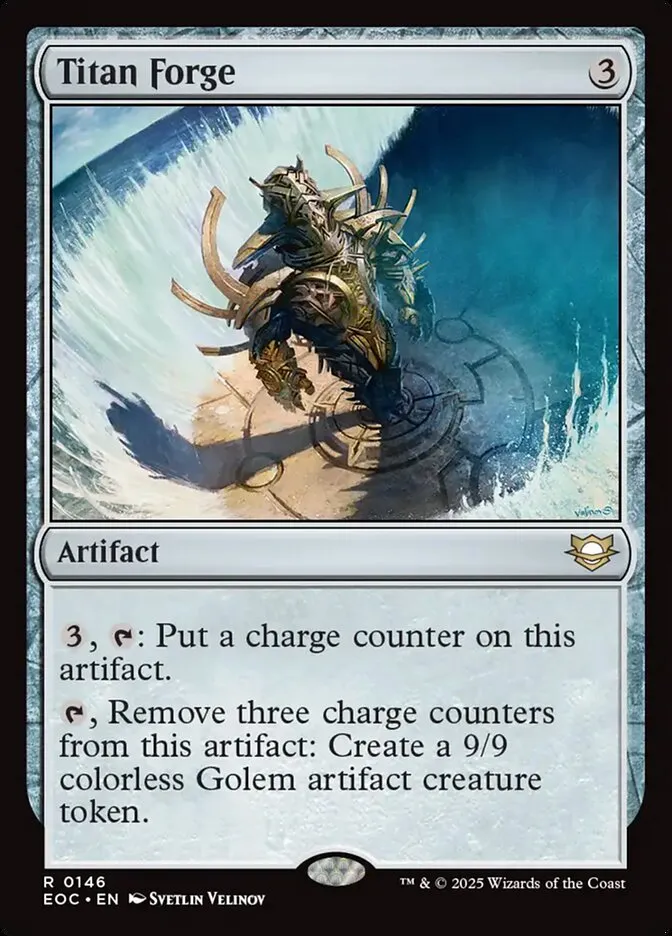 2025 Edge of Eternities Commander Titan Forge #146 rare card image