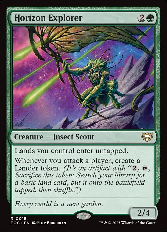 2025 Edge of Eternities Commander Horizon Explorer rare #15 rare card image