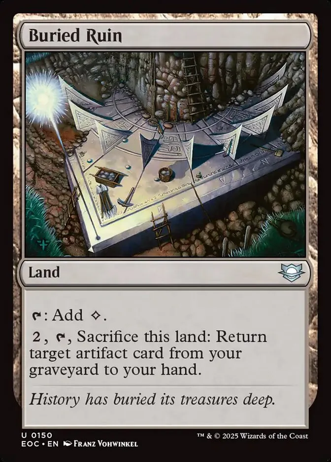 2025 Edge of Eternities Commander Buried Ruin uncommon #150 uncommon card image