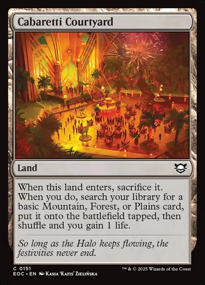 2025 Edge of Eternities Commander Cabaretti Courtyard #151 common card image