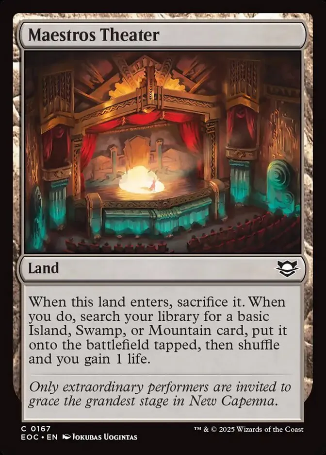 2025 Edge of Eternities Commander Maestros Theater #167 common card image