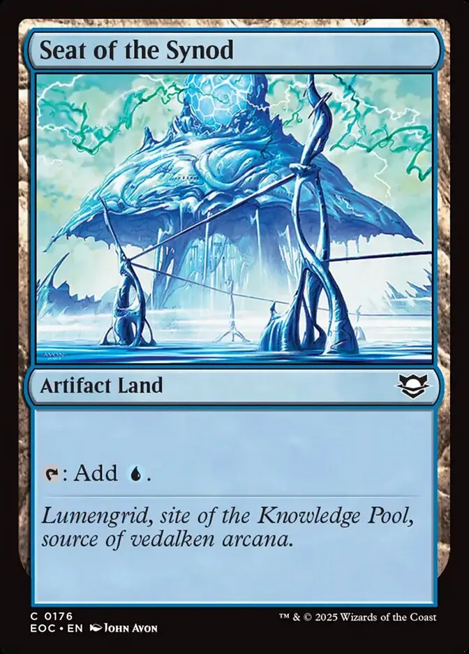 2025 Edge of Eternities Commander Seat of the Synod #176 common card image