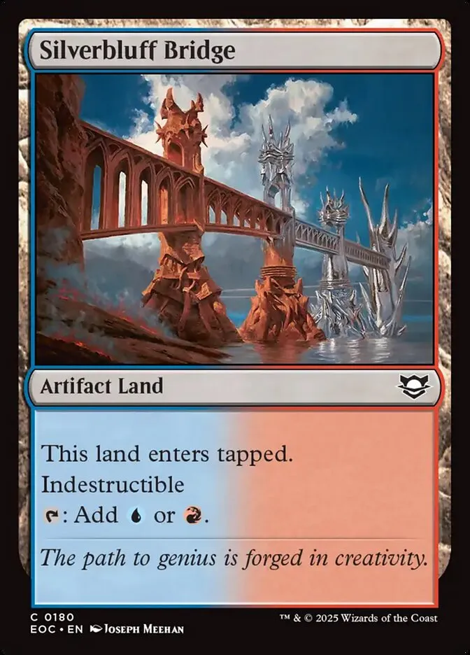 2025 Edge of Eternities Commander Silverbluff Bridge #180 common card image