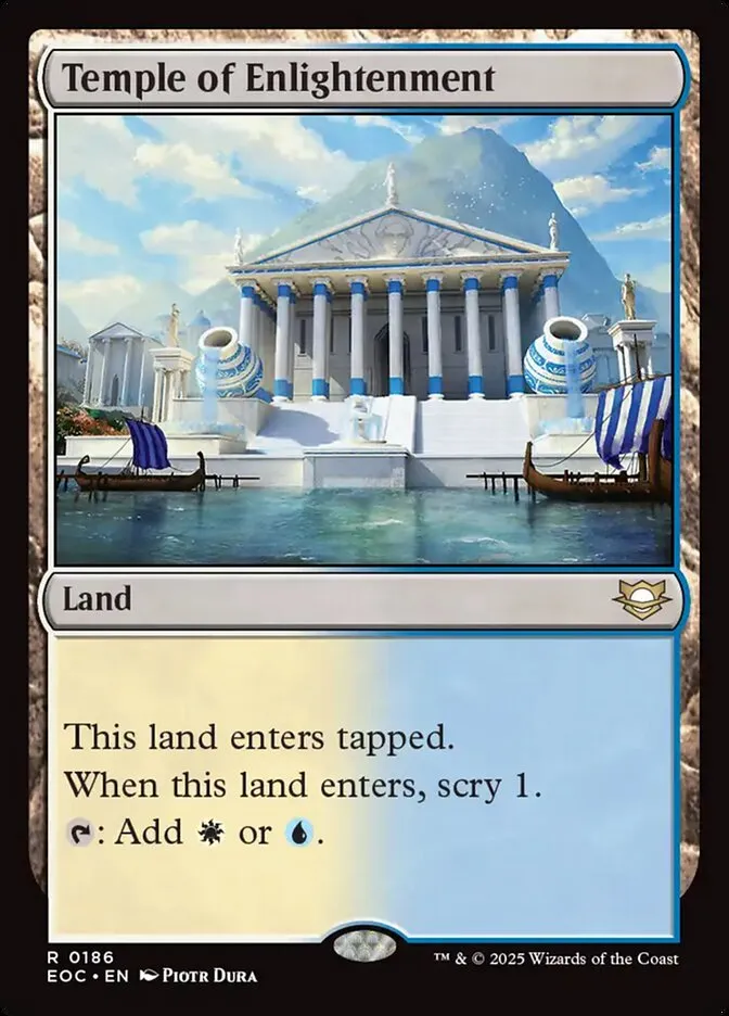 2025 Edge of Eternities Commander Temple of Enlightenment #186 rare card image