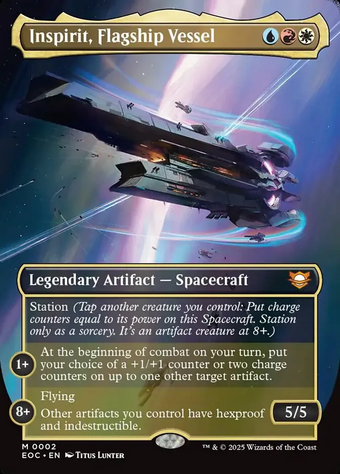 2025 Edge of Eternities Commander Inspirit, Flagship Vessel mythic #2 mythic card image