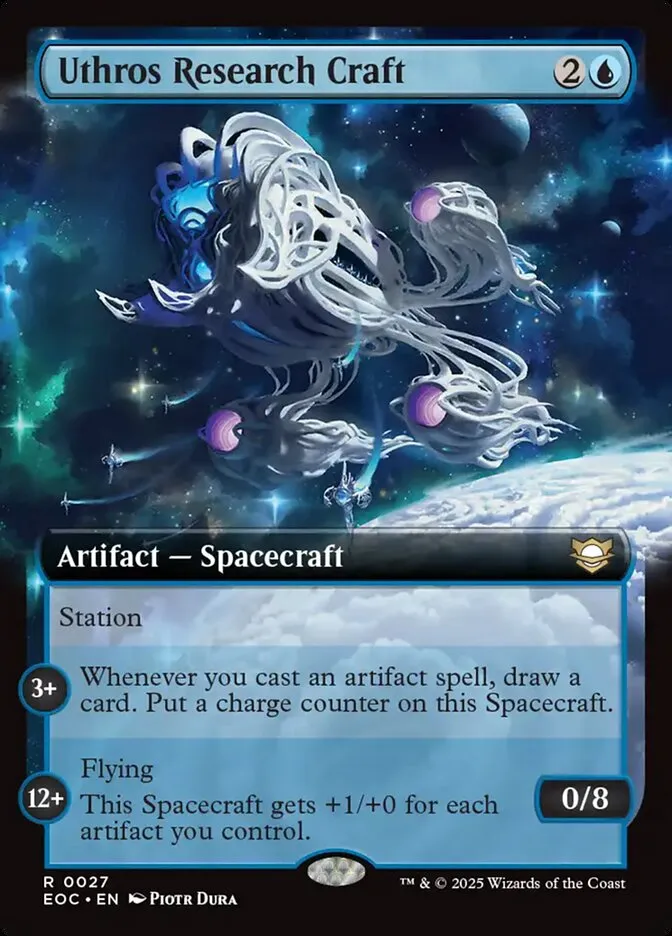 2025 Edge of Eternities Commander Uthros Research Craft rare #27 rare card image