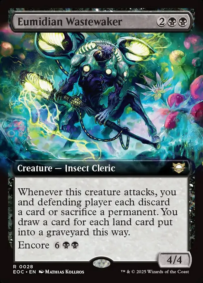 2025 Edge of Eternities Commander Eumidian Wastewaker rare #28 rare card image