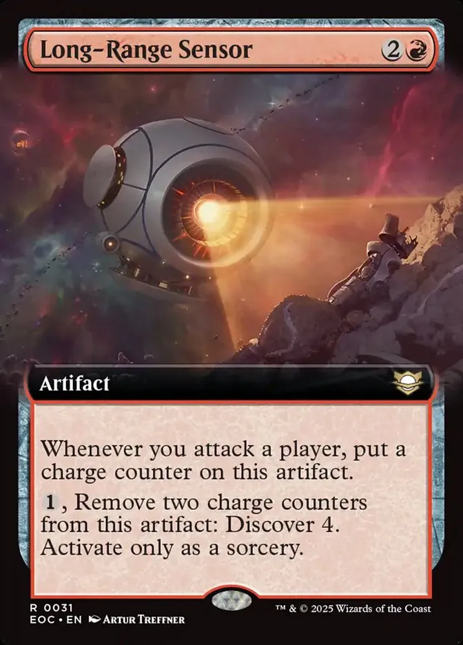 2025 Edge of Eternities Commander Long-Range Sensor rare #31 rare card image