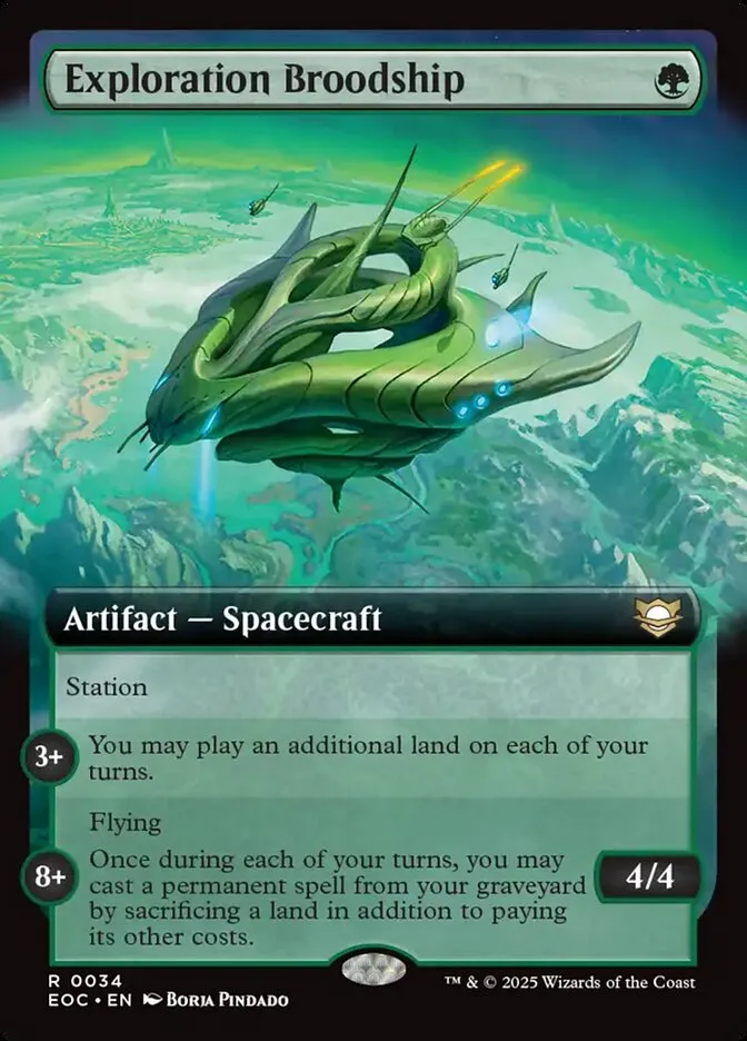 2025 Edge of Eternities Commander Exploration Broodship rare #34 rare card image