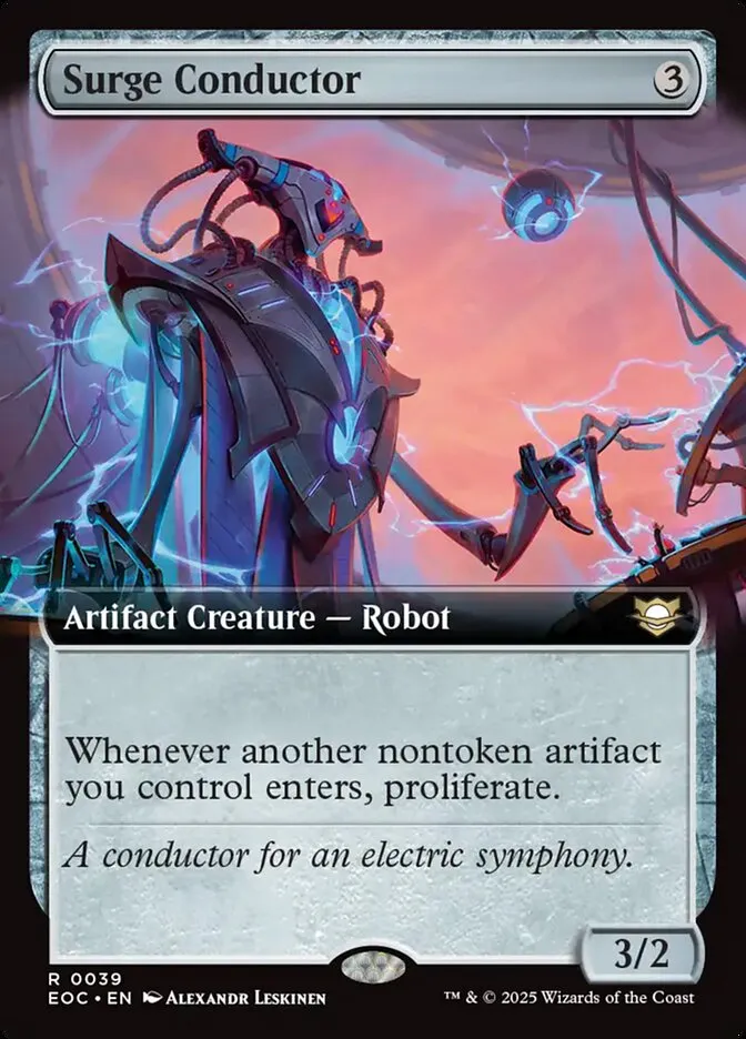 2025 Edge of Eternities Commander Surge Conductor rare #39 rare card image