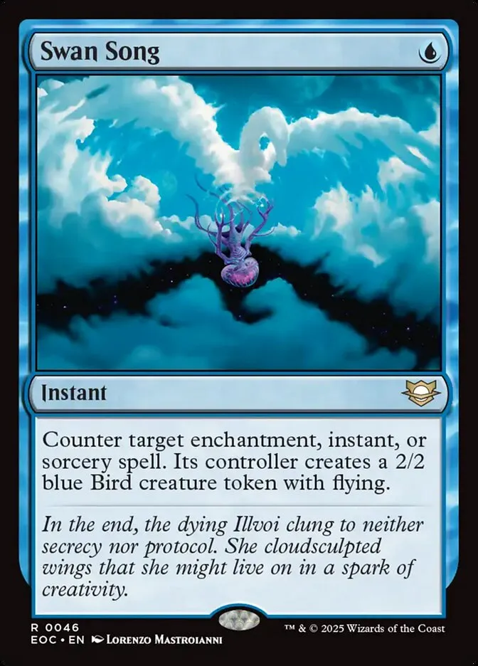 2025 Edge of Eternities Commander Swan Song rare #46 rare card image