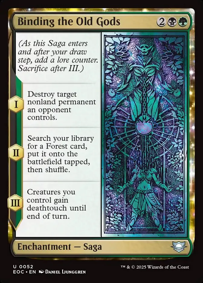 2025 Edge of Eternities Commander Binding the Old Gods uncommon #52 uncommon card image
