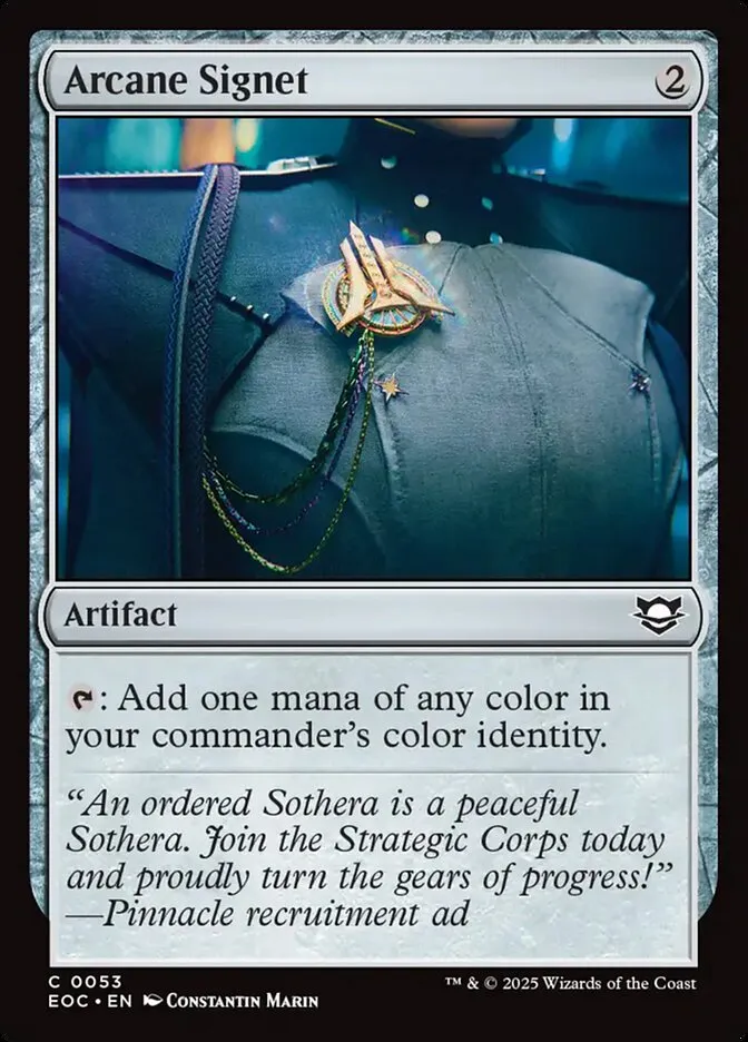 2025 Edge of Eternities Commander Arcane Signet common #53 common card image