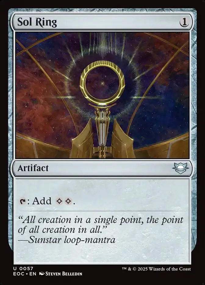 2025 Edge of Eternities Commander Sol Ring uncommon #57 uncommon card image