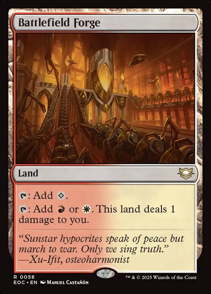 2025 Edge of Eternities Commander Battlefield Forge rare #58 rare card image