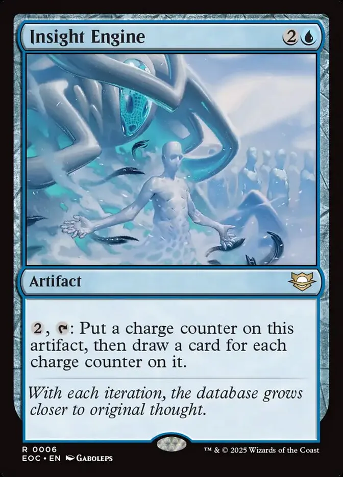2025 Edge of Eternities Commander Insight Engine rare #6 rare card image