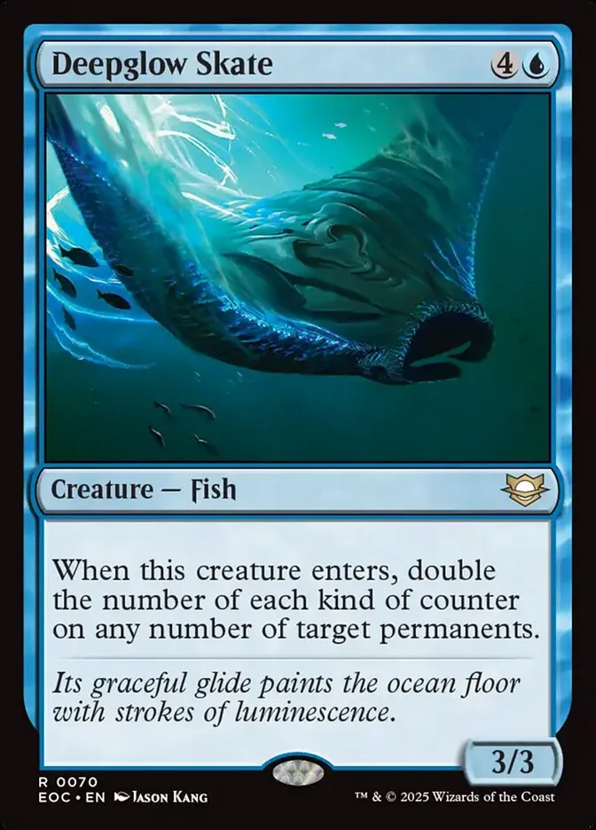 2025 Edge of Eternities Commander Deepglow Skate rare #70 rare card image