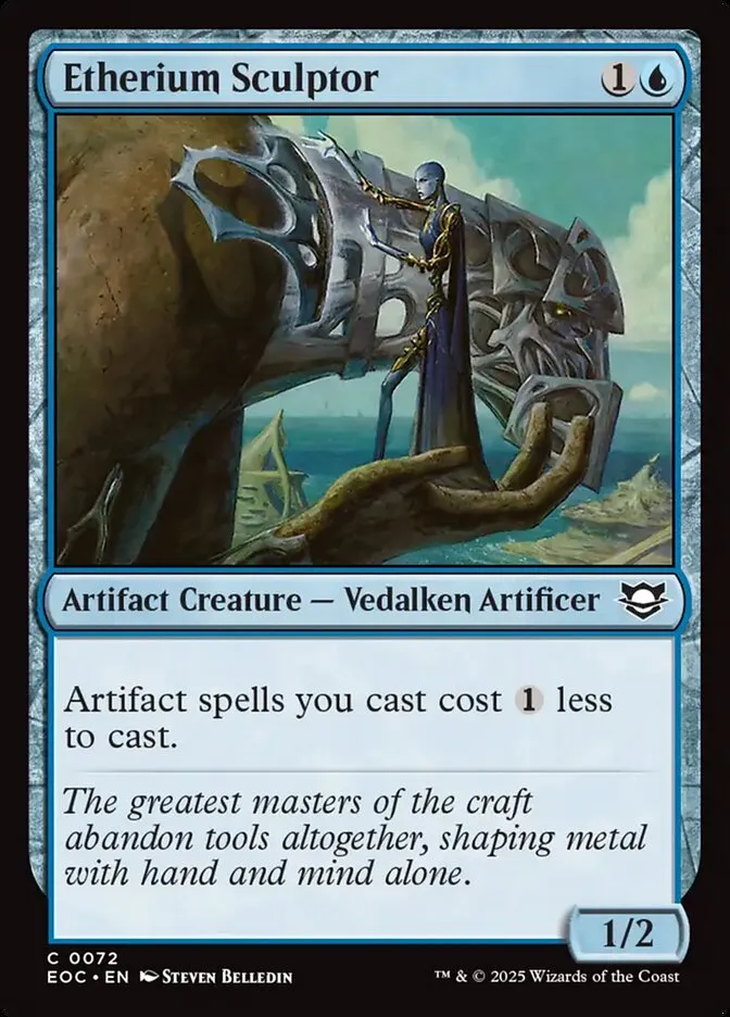 2025 Edge of Eternities Commander Etherium Sculptor common #72 common card image