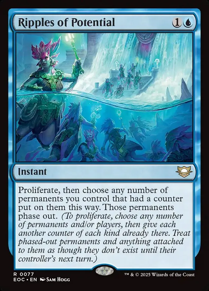 2025 Edge of Eternities Commander Ripples of Potential #77 rare card image