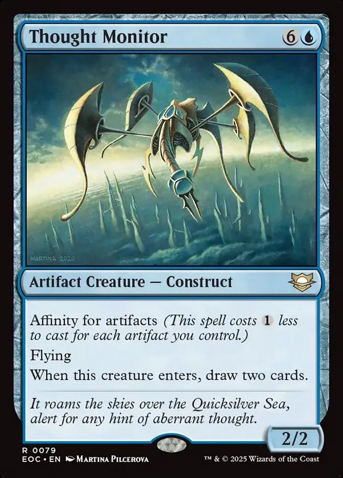 2025 Edge of Eternities Commander Thought Monitor #79 rare card image