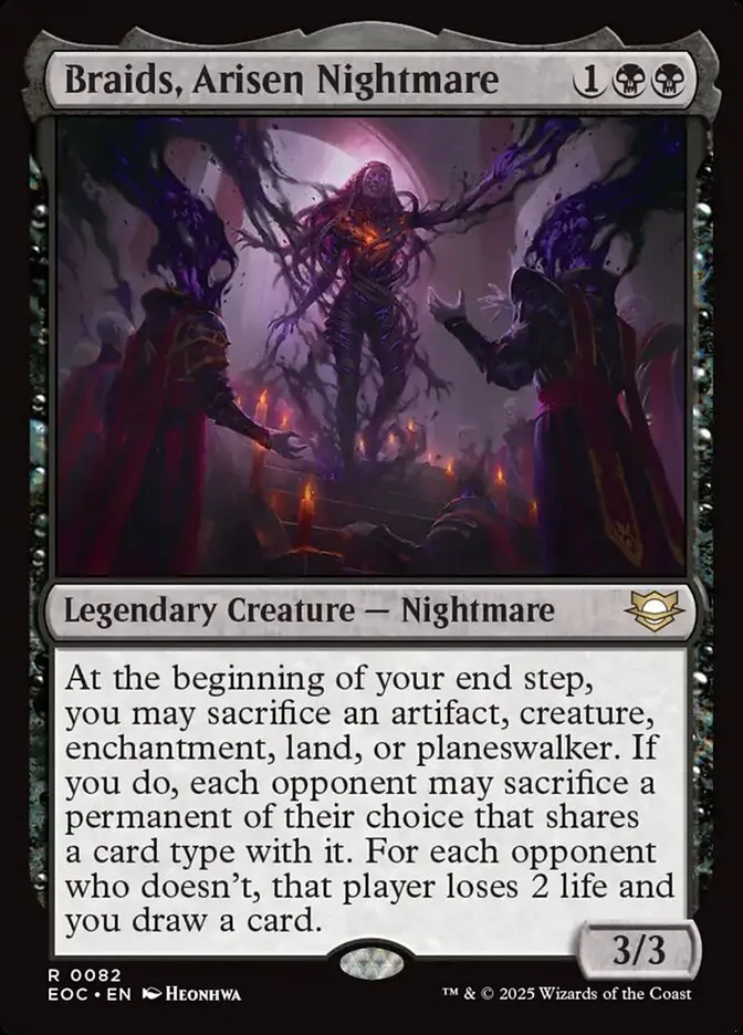 2025 Edge of Eternities Commander Braids, Arisen Nightmare #82 rare card image