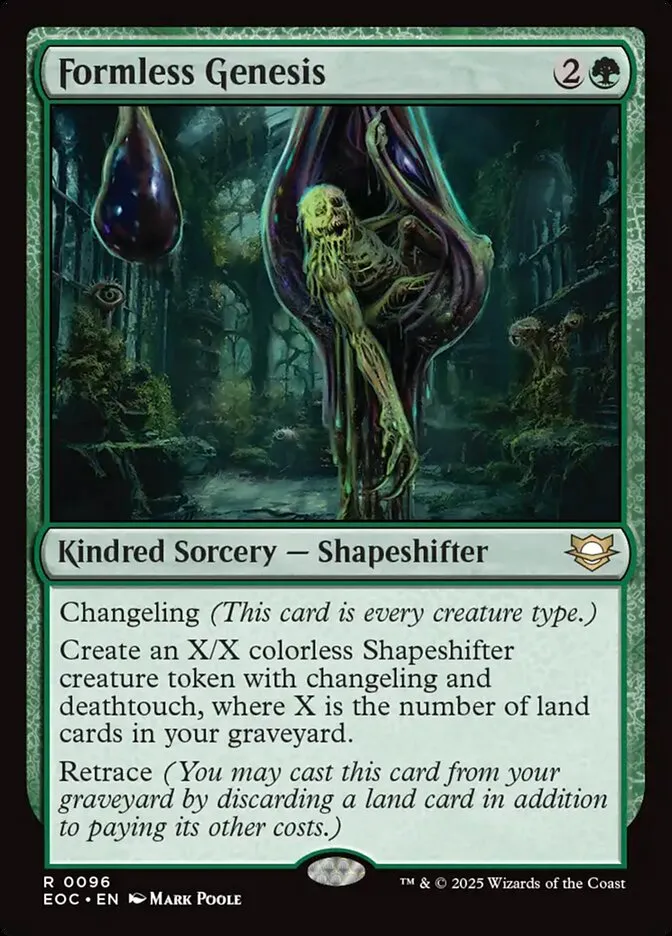 2025 Edge of Eternities Commander Formless Genesis #96 rare card image