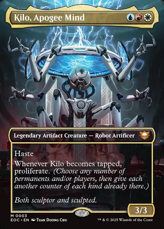 2025 Edge of Eternities Commander Kilo, Apogee Mind mythic #3 mythic card image