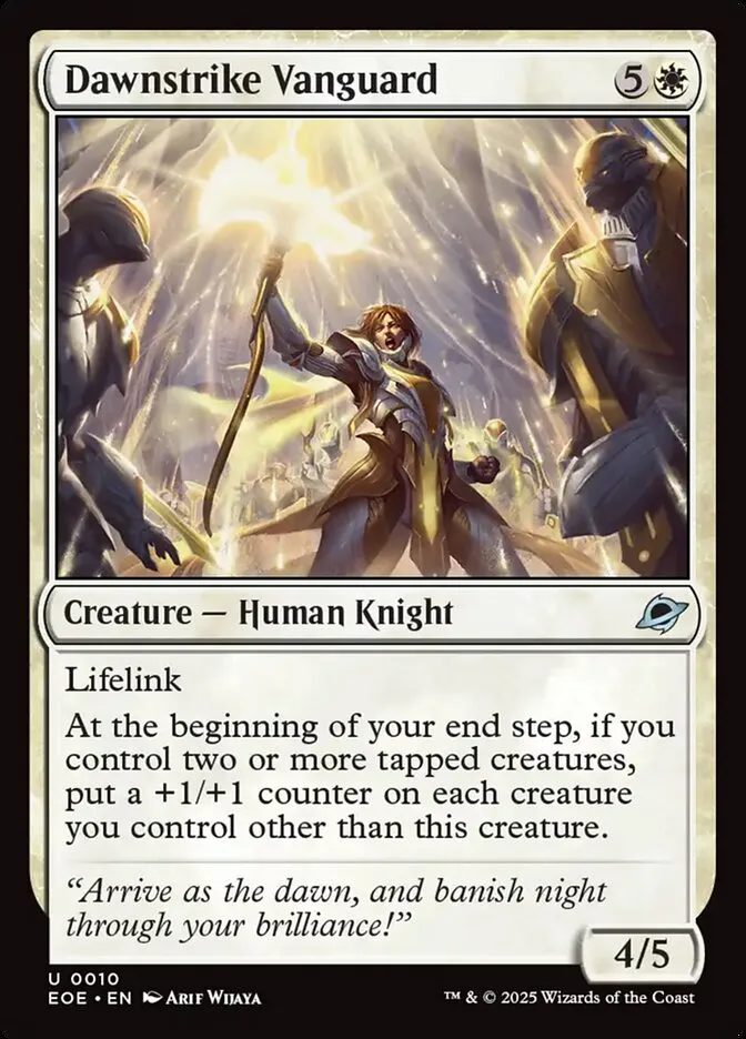 2025 Edge of Eternities Dawnstrike Vanguard uncommon #10 uncommon card image