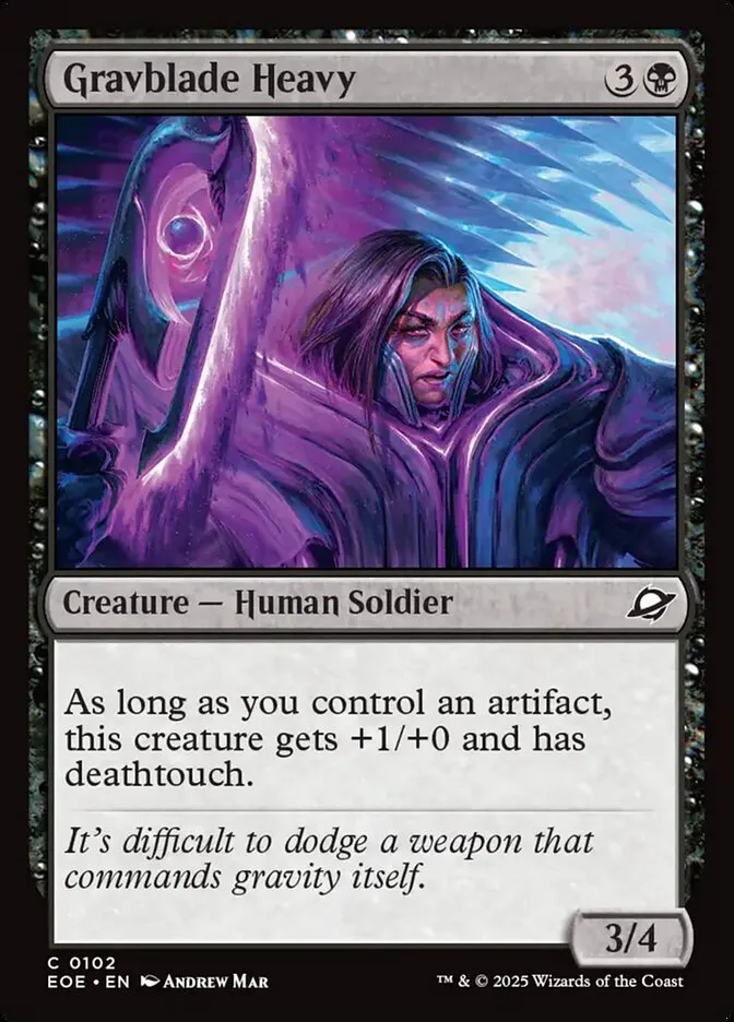 2025 Edge of Eternities Gravblade Heavy #102 common card image
