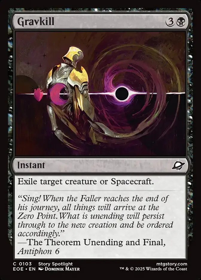 2025 Edge of Eternities Gravkill #103 common card image