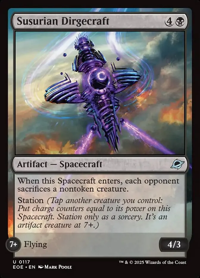 2025 Edge of Eternities Susurian Dirgecraft #117 uncommon card image