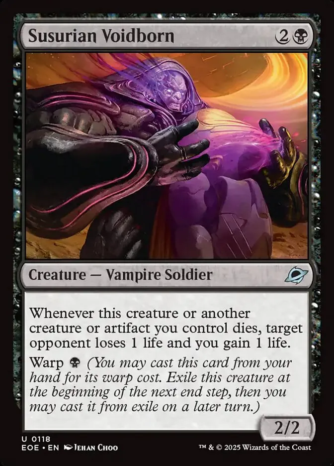 2025 Edge of Eternities Susurian Voidborn #118 uncommon card image