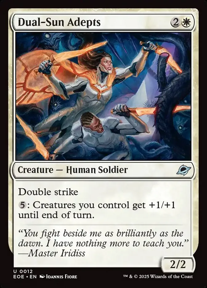 2025 Edge of Eternities Dual-Sun Adepts uncommon #12 uncommon card image