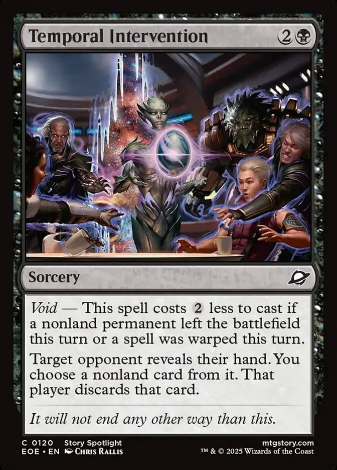 2025 Edge of Eternities Temporal Intervention #120 common card image