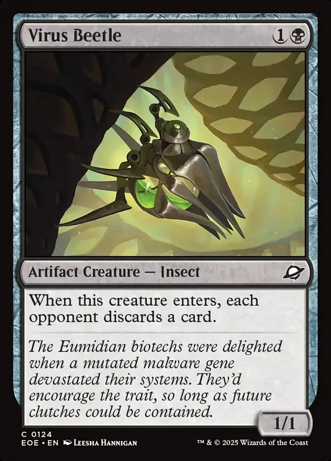 2025 Edge of Eternities Virus Beetle #124 common card image
