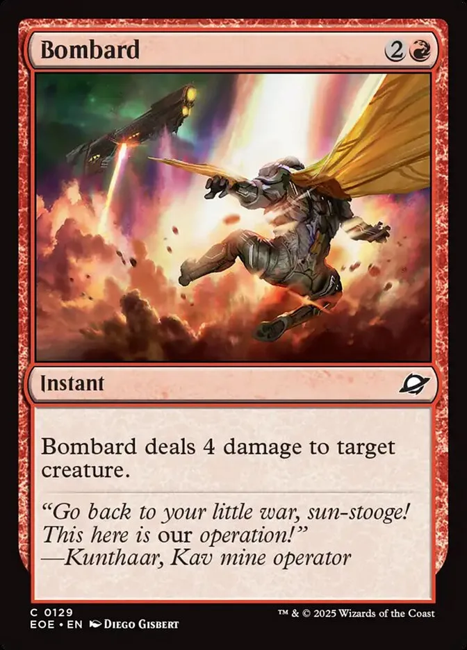 2025 Edge of Eternities Bombard #129 common card image