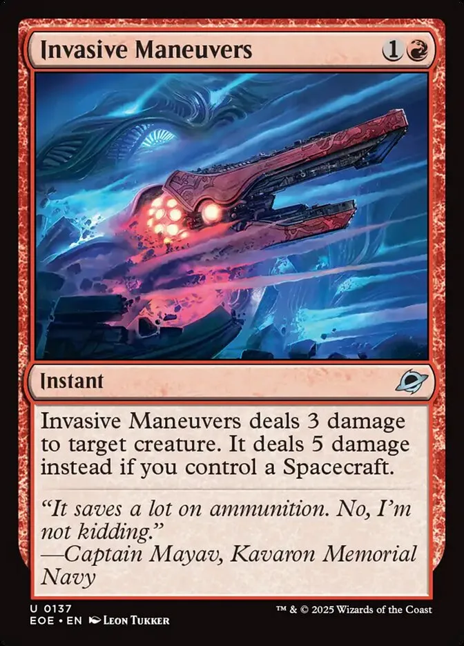 2025 Edge of Eternities Invasive Maneuvers #137 uncommon card image