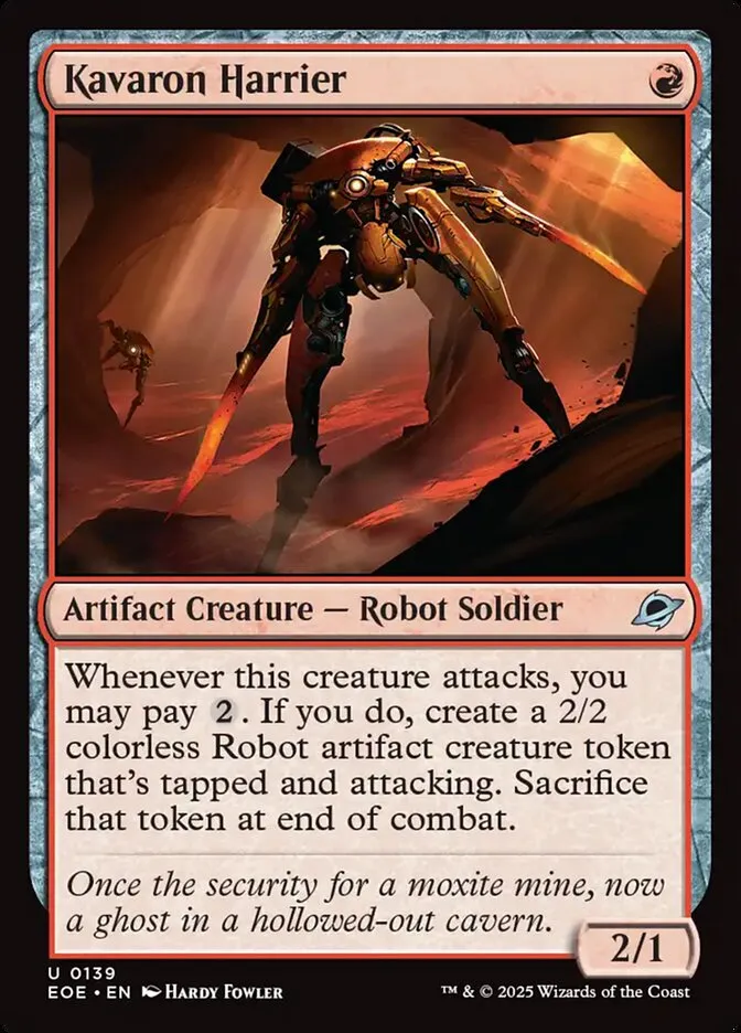 2025 Edge of Eternities Kavaron Harrier #139 uncommon card image