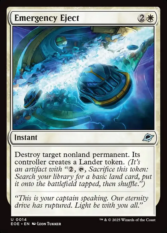 2025 Edge of Eternities Emergency Eject uncommon #14 uncommon card image